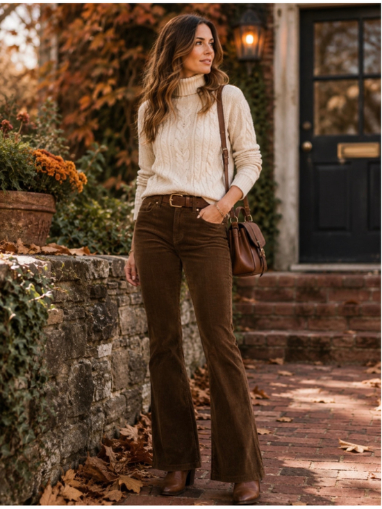 Ralph Lauren Pants - VTG Ralph Lauren Women’s Size 8 Chocolate Brown Corduroy Bootcut Pants Hong Kong